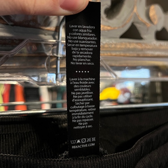 RBX Women’s Plus 2X Black Active Shorts Pull On Waist with Drawstring - Picture 6 of 9